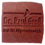 Werbeseife - Dr. Paul Groß - Kaminfeuer-Seife